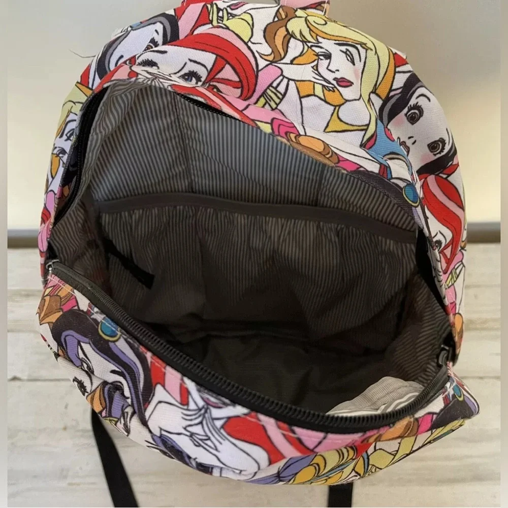 Loungefly Disney Princess All-Over-Print Full Size Backpack Rare EUC - Picture 13 of 13